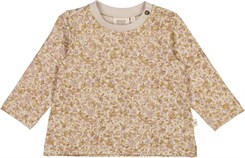 Wheat Sweatshirt Linea - Pale lilac flower field